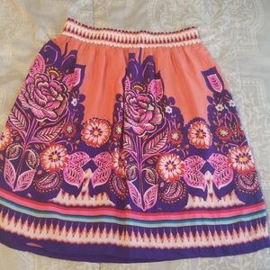 Anthro Edme & Esyllte Phosphorescence silk Skirt
